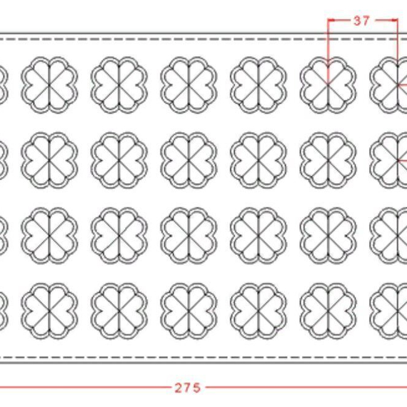 402-у | Форма для шоколадных изделий (275*175 мм)