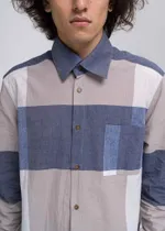 Рубашка FOS Синяя Клетка