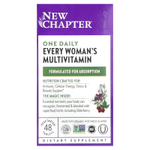 New Chapter, One Daily Every Woman's, мультивитамины, 48 вегетарианских таблеток