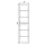 Пенал Comforty Ереван 00-00017603 серый шелк