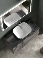 Тумба с раковиной Sancos SNOB R 100 со столешницей, Doha Soft