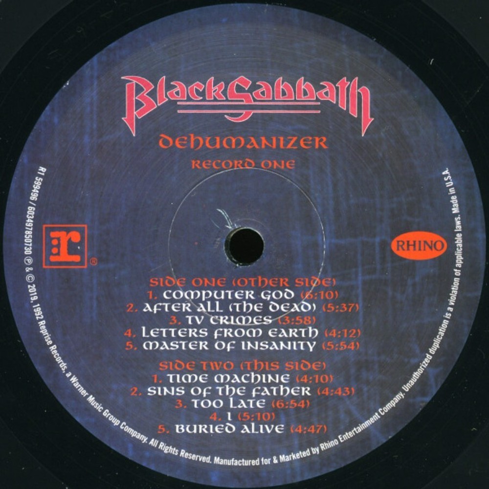 Black Sabbath / Dehumanizer (Deluxe Edition) (2LP)
