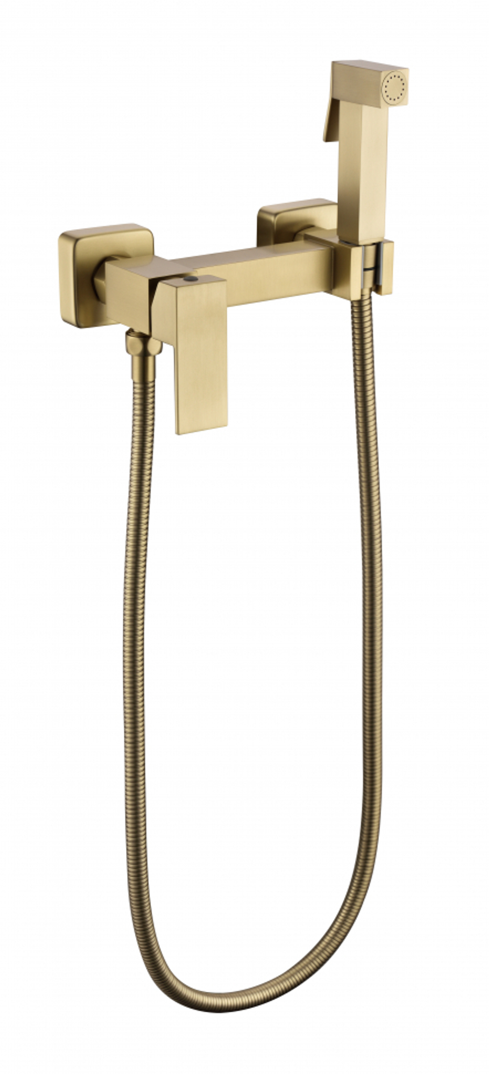 Смеситель с гигиеническим душем  Grocenberg GB101N-MG Матовое золото