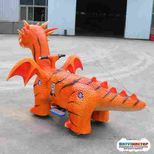 Парковый электромобиль «Дракончик» детский, 1 место, на батареях для проката