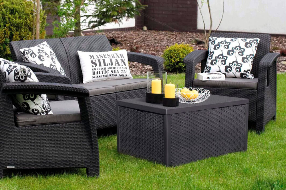 Комплект мебели Corfu Box Set, серый