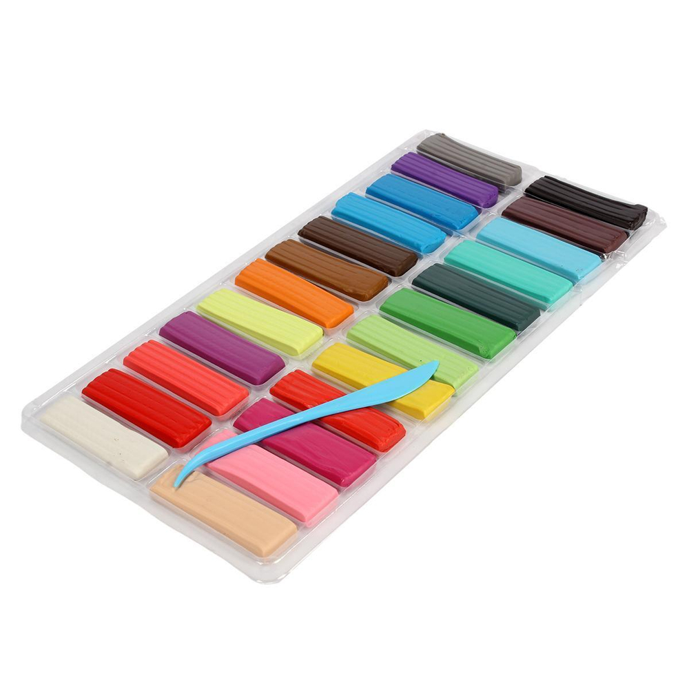 Пластилин "Космический серфер" 24 цвета, со стеком, 480 грамм (ПандаРог)