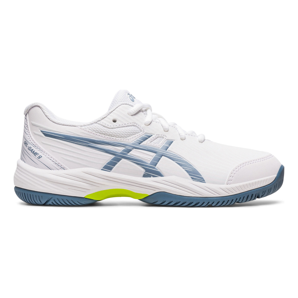 Детские теннисные кроссовки ASICS Gel-Game 9 GS All Court Shoe Kids - White, Dark Blue