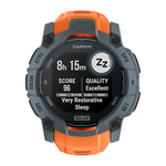 Спортивные часы Garmin Instinct 3, 50 мм, Solar, силиконовый ремешок цвета «солнцестояние» Безель сумеречного цвета, дисплей Solar со стеклом Power Glass. Ремешок с классической застёжкой — на запястье обхватом 141–213 мм