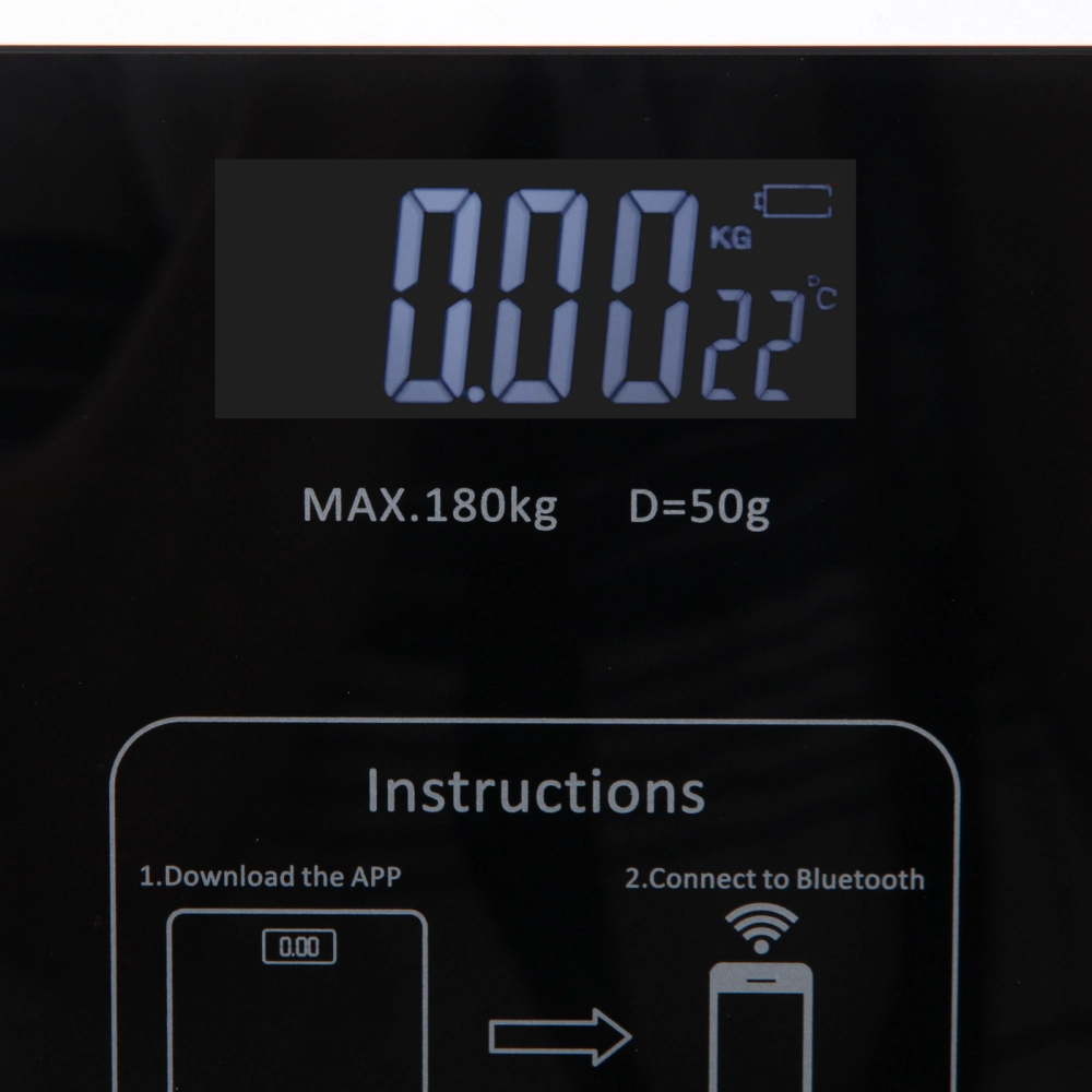 Весы напольные электронные «SMART - Style» 28*28*0,5 см, bluetooth (работает от 2хААА), Черный