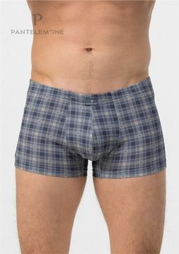 Трусы мужские боксеры Pantelemone PMH-1428, клетка серая