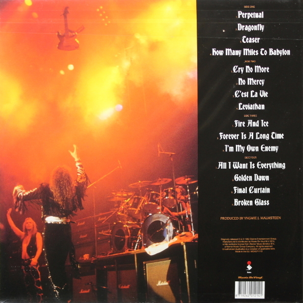 Yngwie Malmsteen / Fire And Ice (Coloured Vinyl)(2LP)