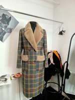 Пальто демисезонное в клетку.Размер 50/52