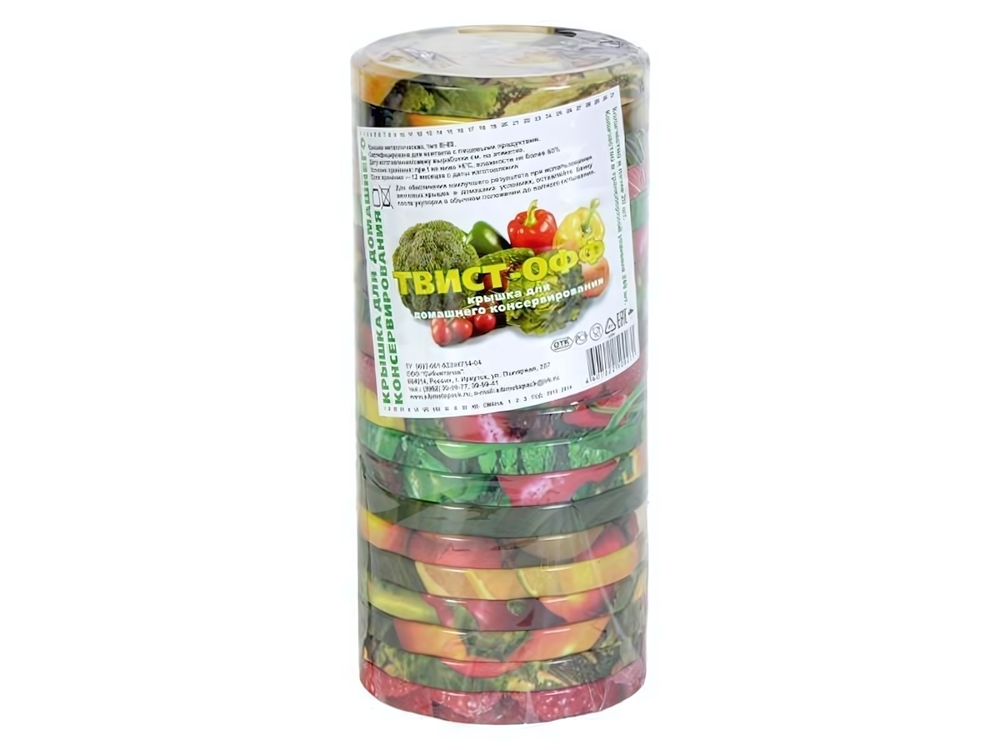 Крышка для консервирования 20шт винтовая d89 ТВИСТ-ОФФ (элит, ассорти)