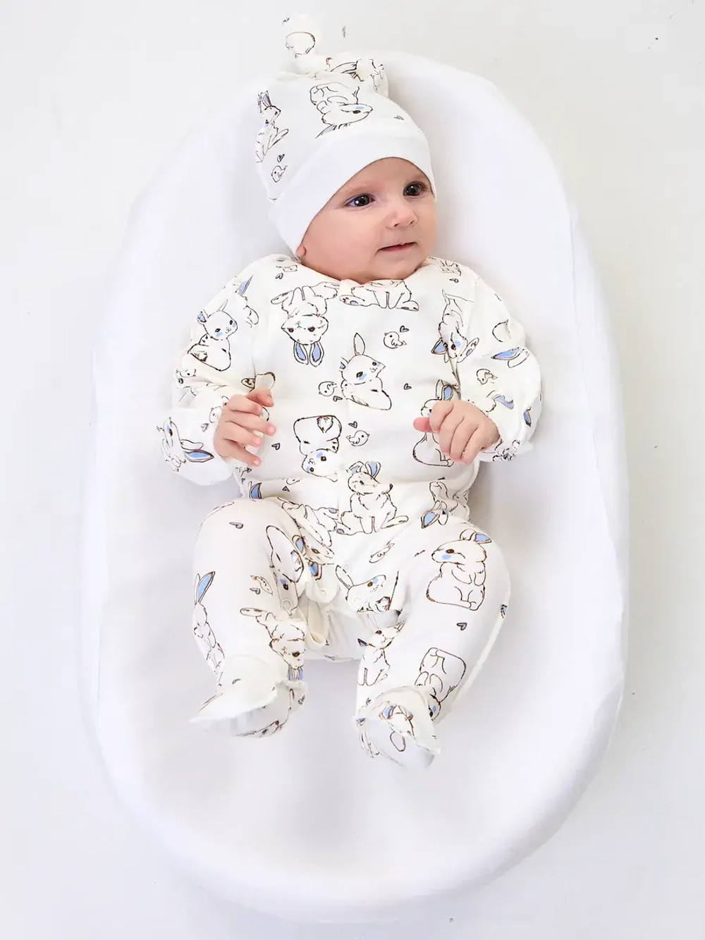 Комбинезон для новорожденного швы наружу