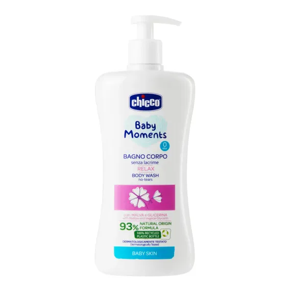 Пена CHICCO для купания baby moments детская tenderness с экстрактом хлопка 500 мл