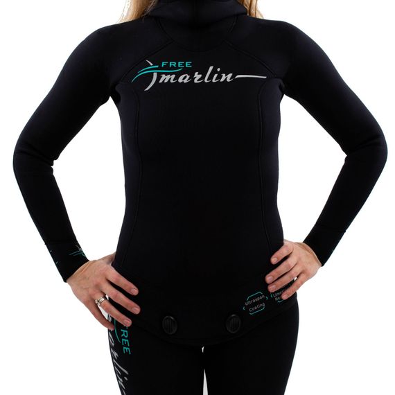 Гидрокостюм для фридайвинга и подводной охоты женский Marlin Free Lady Black 5 мм