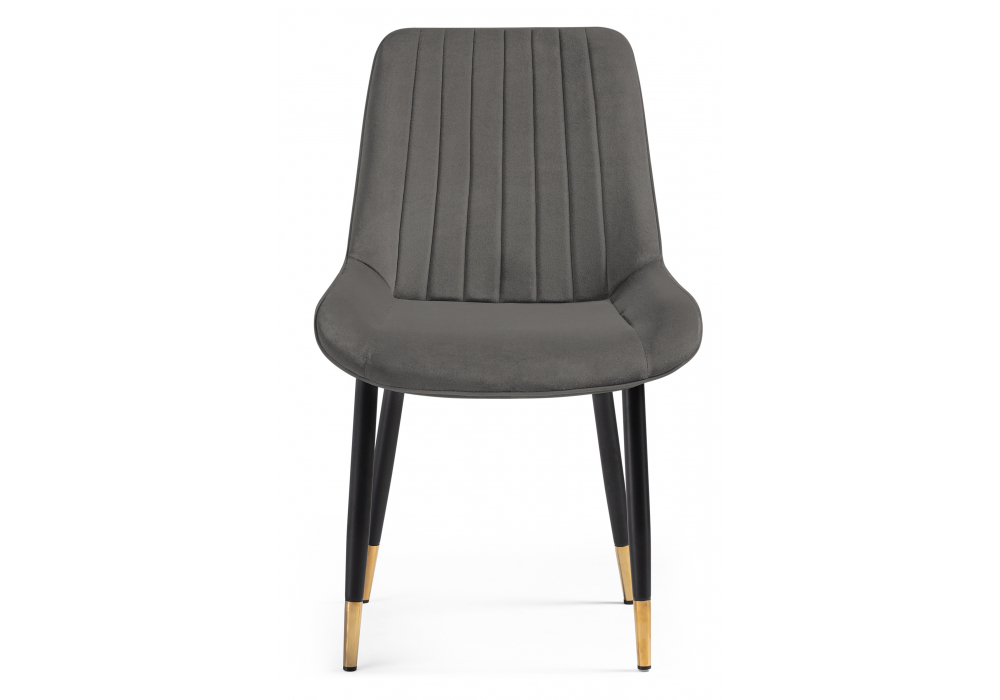 Стул на металлокаркасе Woodville Seda-1 dark gray, gold, black