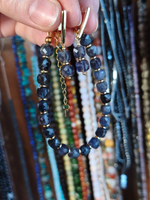 Иолит (кордиерит) природный, куб, огранка, 6.5 мм