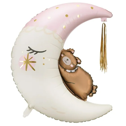 ПД 34" Мишка на луне Pink