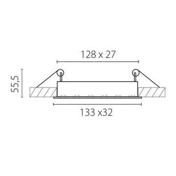 Встраиваемый светодиодный светильник 9W 4000K 080246 белый Guarda Lightstar