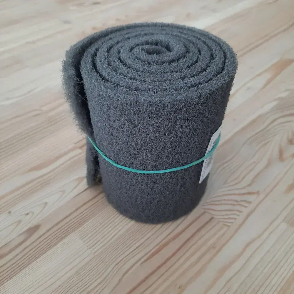 Скотч-брайт 1 м Ultra Fine P1500 темно-серый RoxelPro Шлифовальный войлок