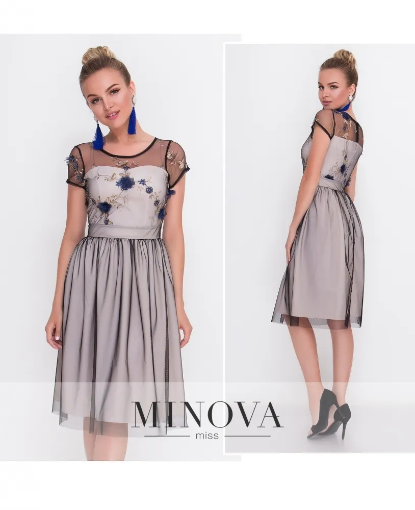 Платье 2101-молочный Minova