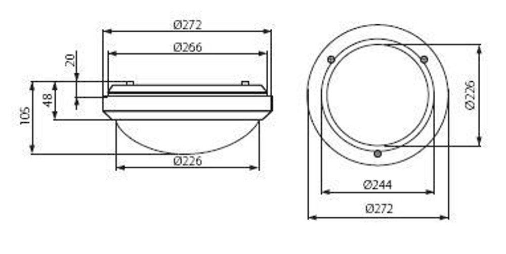 Светильник жкх KANLUX MARC DL-60 IP54