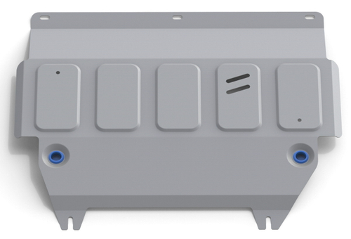 Защита картера и КПП Rival для Ford Fiesta VI (V - 1.2; 1.4; 1.6) 2008-2019, штампованная, алюминий 4 мм, с крепежом, 333.1805.1