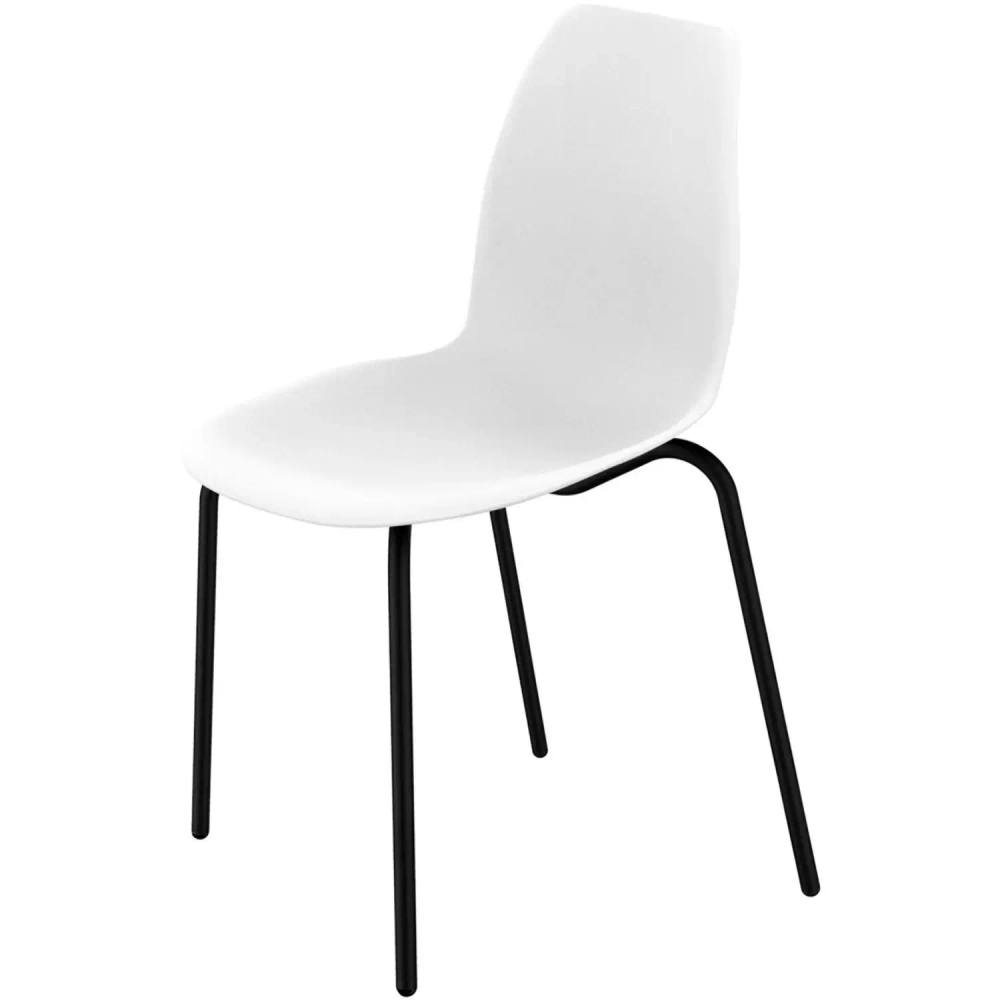 Стул для столовых Sheffilton SHT-ST29/S130 HD белый/черный муар 194019