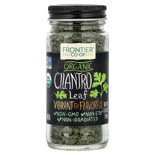 Frontier Co-op, Органические листья кинзы 0.56 унции (16 г)