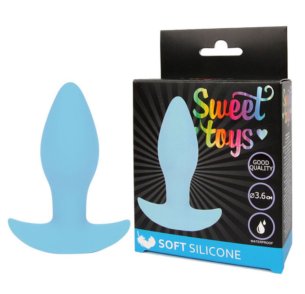 Анальная втулка Sweet Toys ( голубая ) (Цвет: голубой)