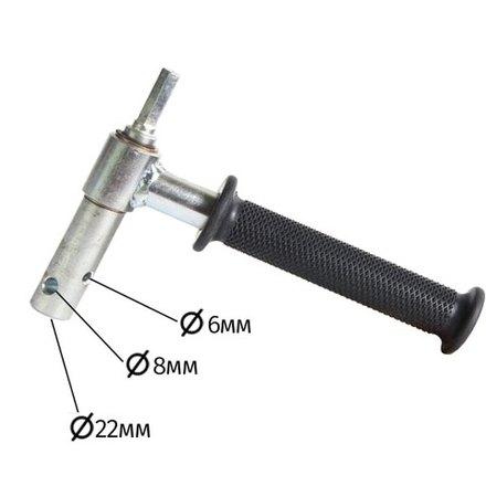 Адаптер ледобура под шуруповерт 22 мм с ручкой