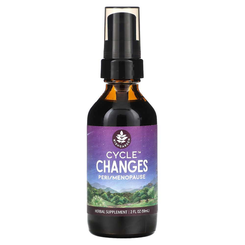 WishGarden Herbs, Cycle Changes, средство для изменений в период после менопаузы, 59 мл (2 жидк. унции)