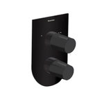 Встраиваемый смеситель для душа на 2 выхода TZAR 341502SNM чёрный