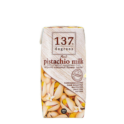 Молоко фисташковое с нектаром кокосовых соцветий "137 degrees", 180 мл