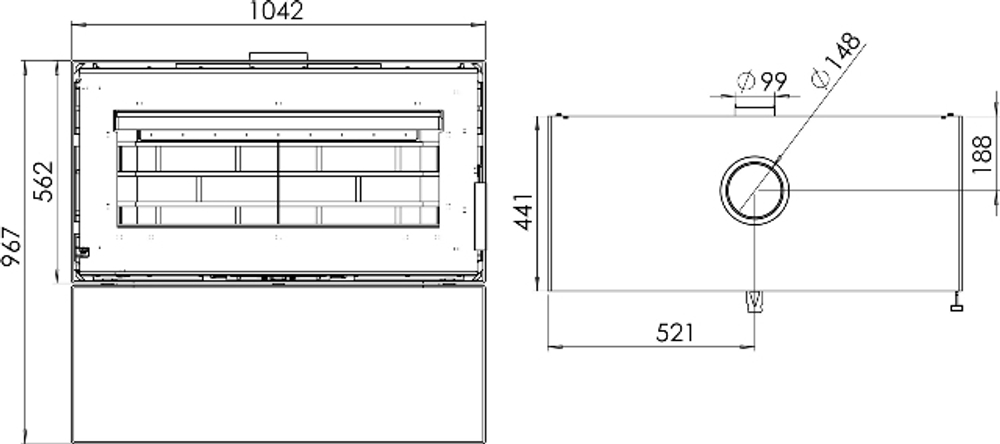 Печь-Камин Монблан