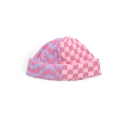 Шапка Jacob Cro Beanie Twins " Pink and Dry Gras"