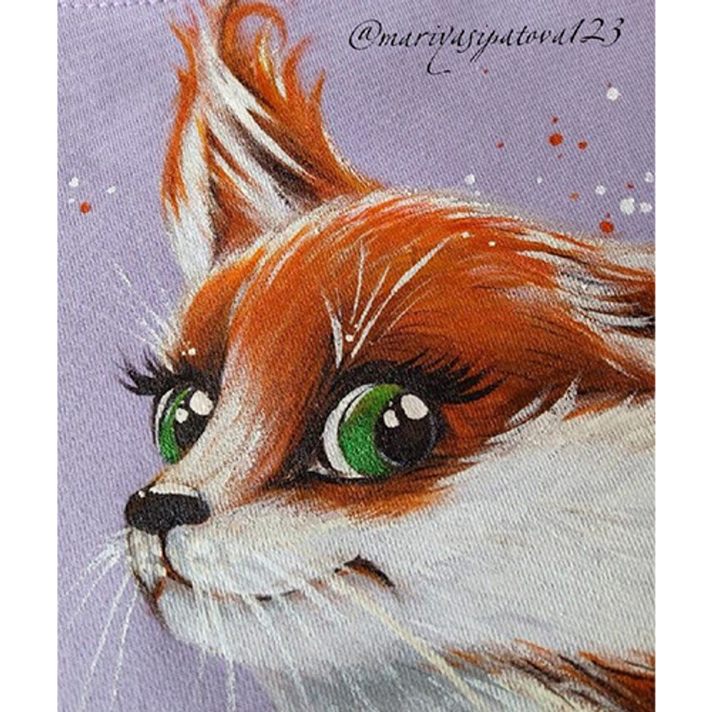 Краска по ткани и обуви, одежды акриловая «Оранжевая»