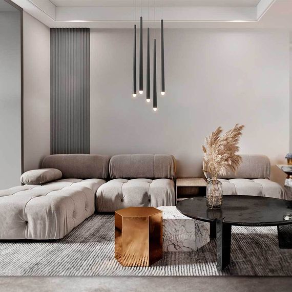 Подвесной светодиодный светильник Maytoni Cascade MOD132PL-L30BK