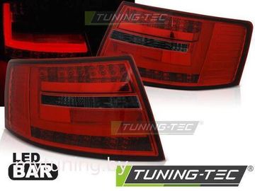Задние фонари RED SMOKE LED BAR для Audi A6 C6
