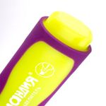 Текстовыделитель ЮНЛАНДИЯ "ELASTIC", ЖЕЛТЫЙ, прорезиненный корпус, линия 1-5 мм, 151759