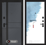 Входная дверь Лабиринт EVOLAB - 28 Грунт под покраску