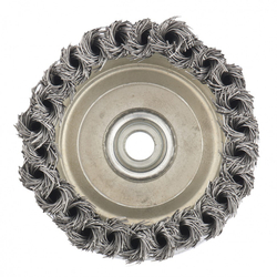 Щетка для УШМ Heavy Duty, 100 мм, М14, "чашка", крученая проволока 0.5 мм Matrix