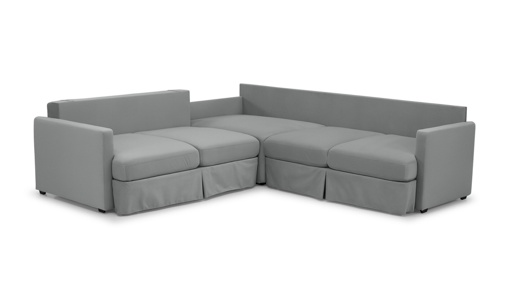 Угловой диван Марсия ЭКО (малый) с допсекцией (116308) (не стандарт) 231*250*90 см,   Еврокнижка Фиеста в наличии