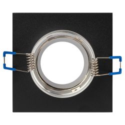 Встраиваемый светильник декоративный ЭРА DK96 BK MR16 GU5.3 черный | Декоративные встраиваемые светильники