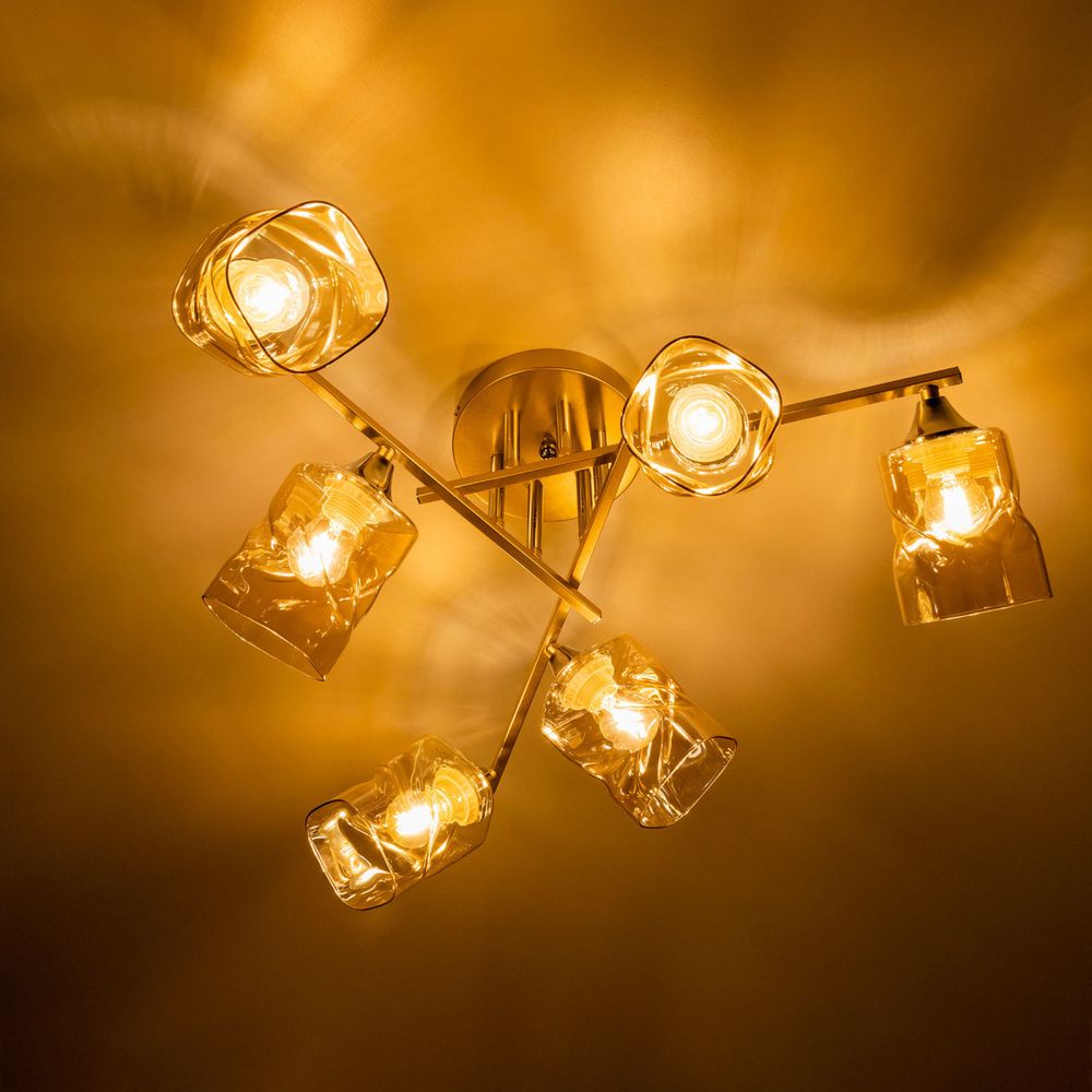 Citilux Клаус CL134162 Люстра потолочная Золото