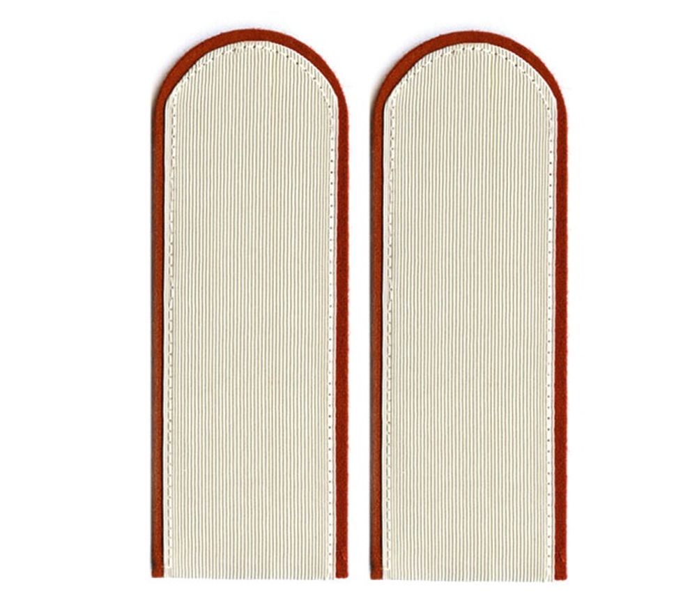 Погоны МЧС белые оранжевый кант пустые (на рубашку)