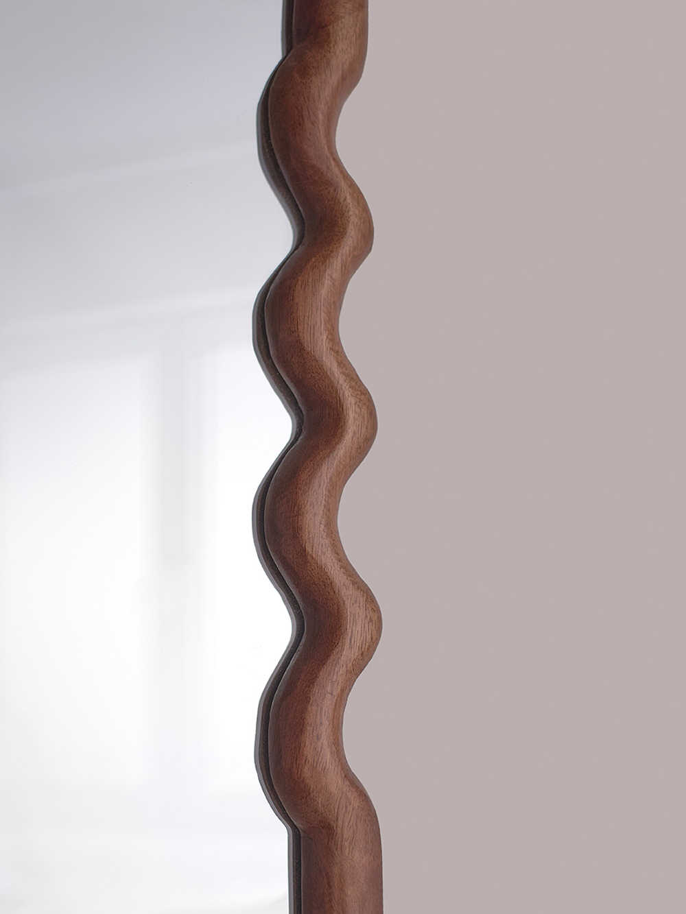 Зеркало Bergenson Bjorn Fluid, 54х180 см, коричневое