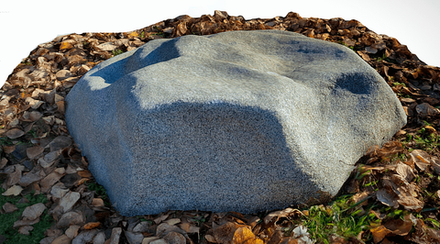 Декоративный камень на люк D75/30 - серый