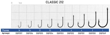 Крючок Dunaev Classic 212